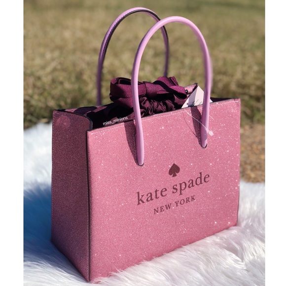Kate Spade Pink Glitter Shopper Bag - Picture 8 of 13